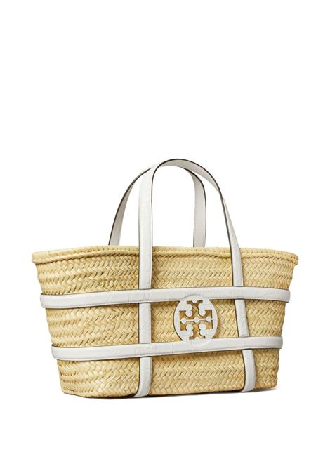 Borsa a mano Ella in raffia in beige Tory burch - donna TORY BURCH | 169398100